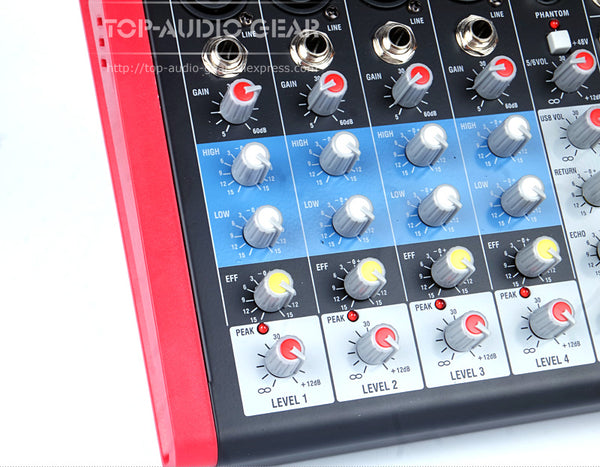 Professional 6 Channel Audio Mixer